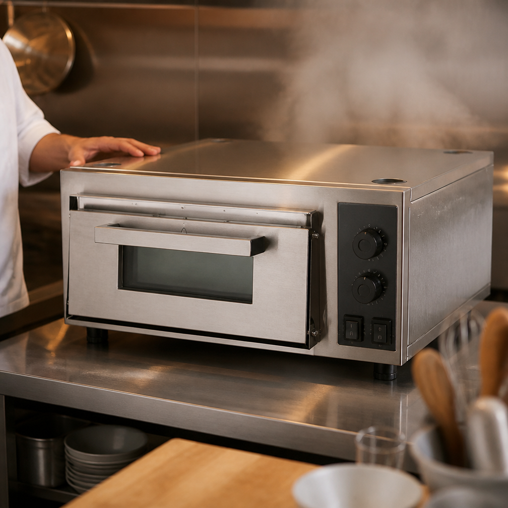 16" Commercial Single Deck Pizza Oven with Insulated Walls