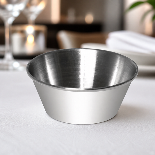Commercial Stainless Steel Dipping Bowls 40ml - 12 Pack