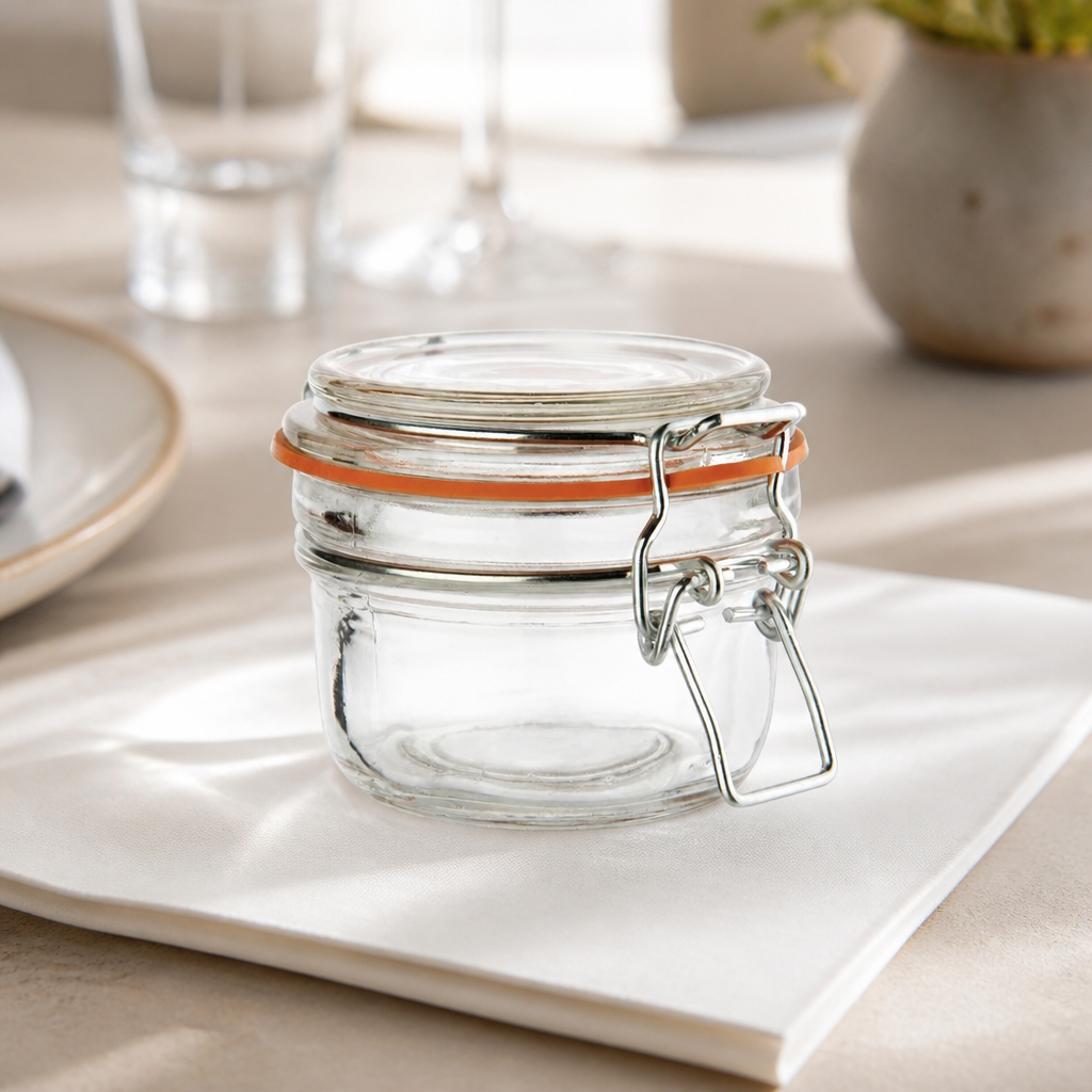 Commercial Preserving Jars 125ml - 6 Pack Glass Storage Containers