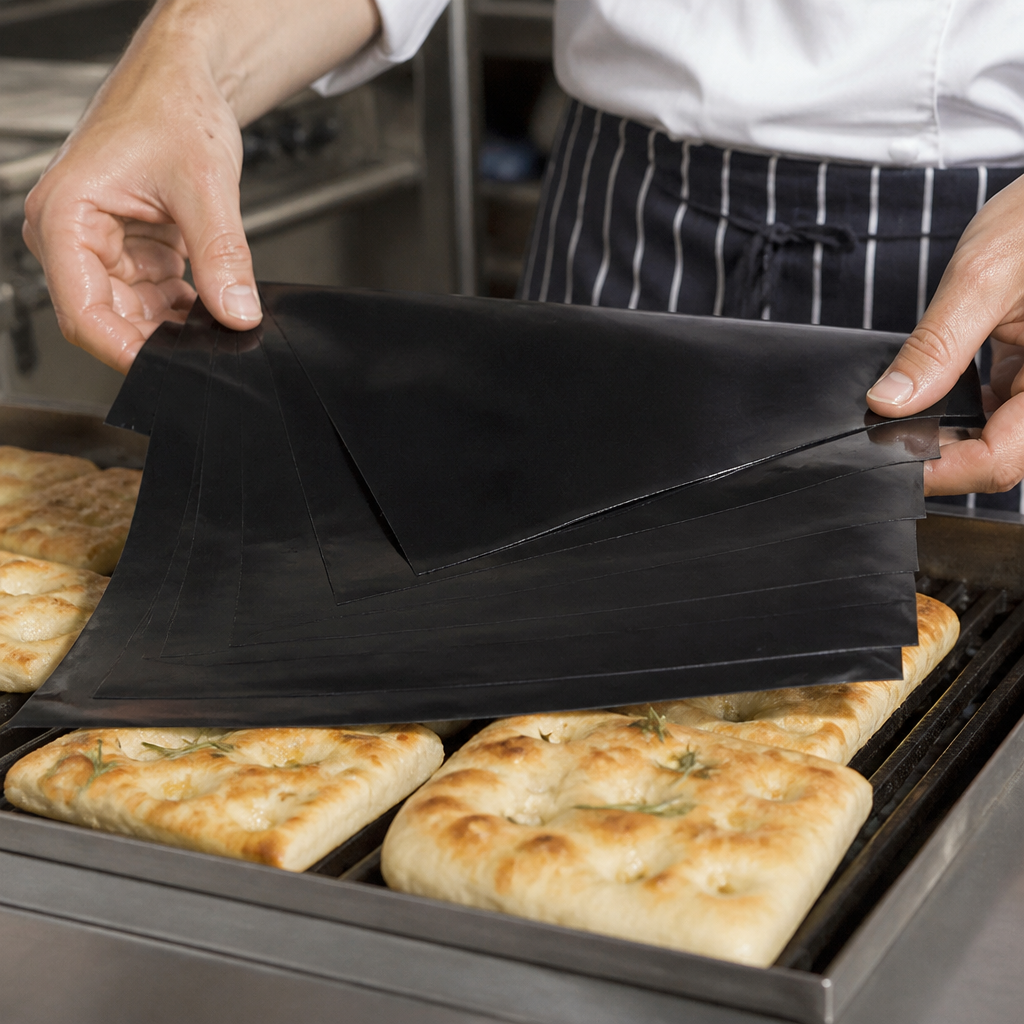 Non-Stick PTFE Sheet for Commercial Contact Grills 10 Pack