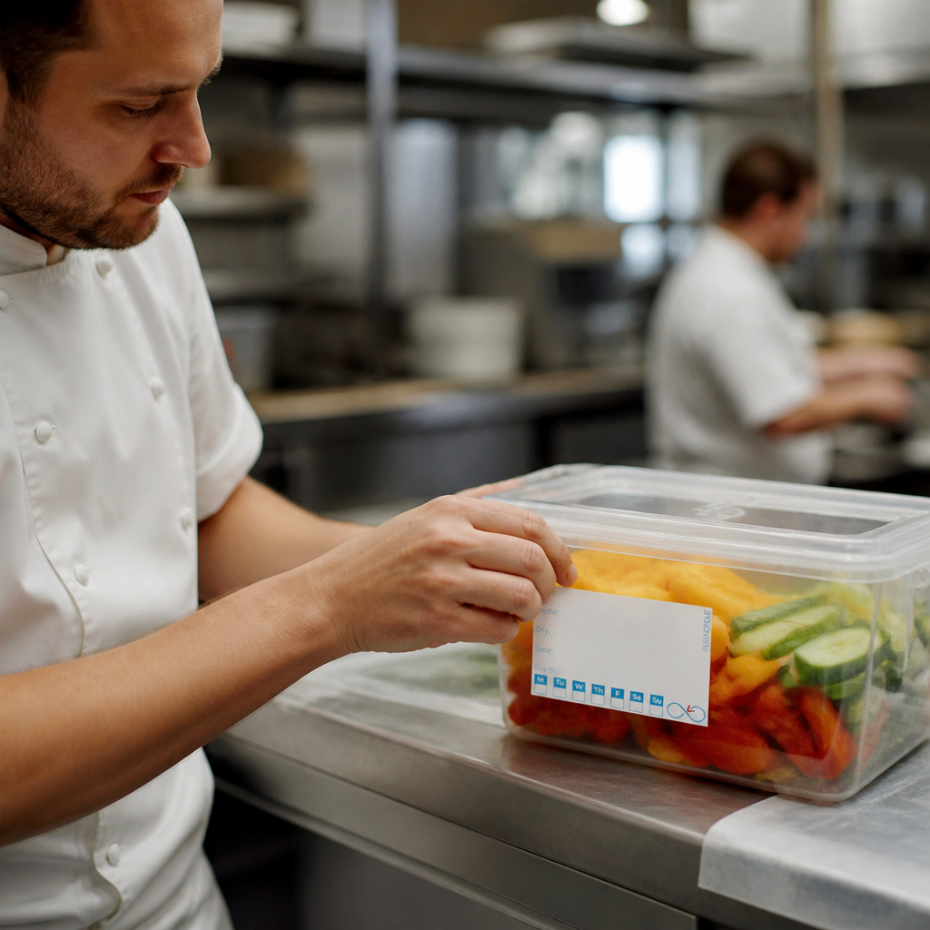 Reusable Day Labels 50 Pack for Commercial Kitchen Use