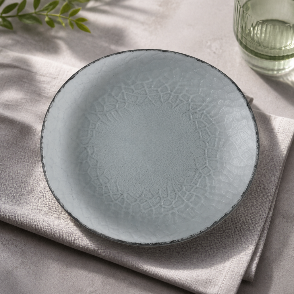Commercial 225mm Dusk Glass Plates - 6 Pack