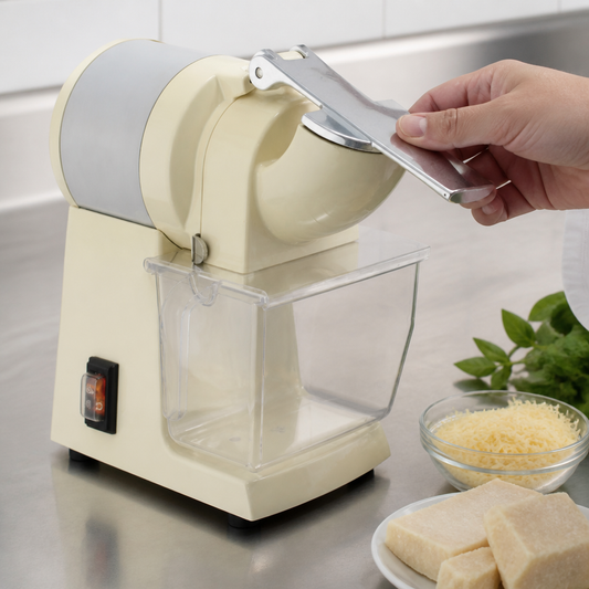 Commercial Electric Cheese Grater 600W for Supermarkets and Pizzerias