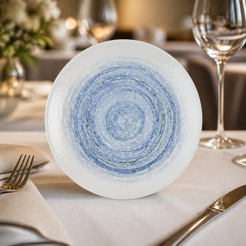 Commercial Coupe Plates 165mm - Durable Dishwasher Safe 12 Pack