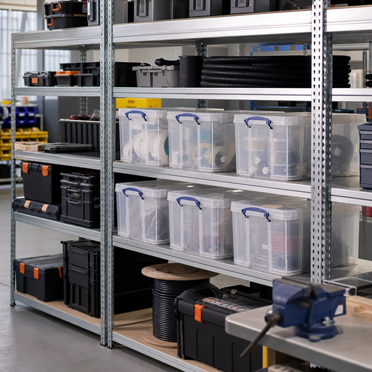 64 Litre Plastic Storage Boxes with Lids