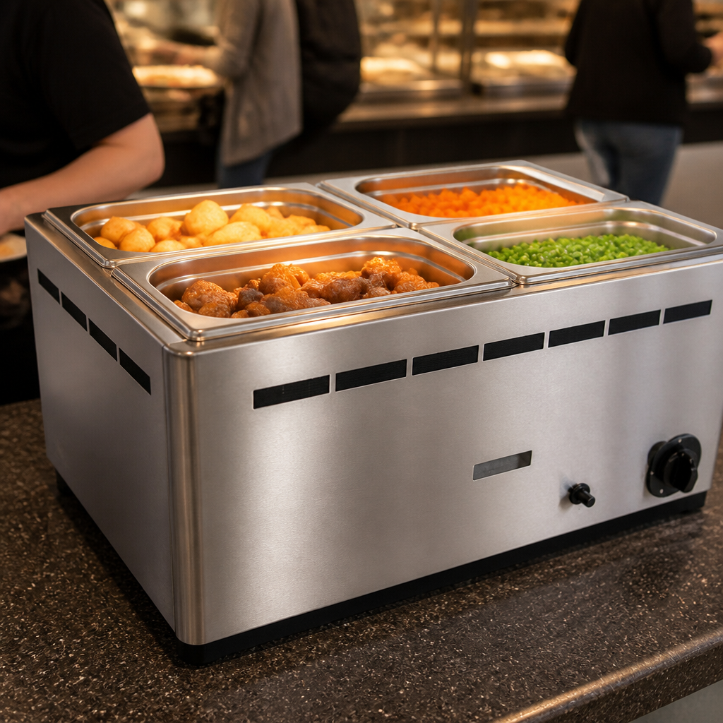 Commercial Bain Marie 2.75kW Wet Heat for catering