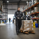 Premium Waterproof Padded Coverall with Detachable Hood and Reflective Bands for Enhanced Insulation and Visibility