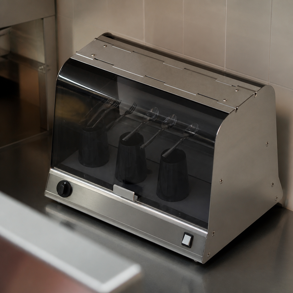 Commercial UV Sterilising Cabinet with removable rack 24W