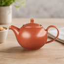 Commercial Teapot 426ml Vitrified Ceramic Rustic Orange