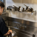 Commercial Metal Wire Wall Shelf 910mm for Kitchen Storage
