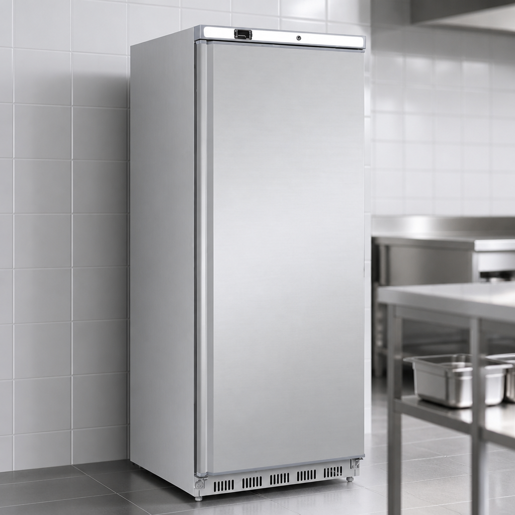 Commercial Single Door Fridge 600Ltr Stainless Steel Upright