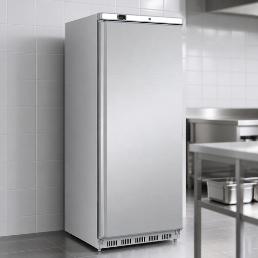 Commercial Single Door Fridge 600Ltr Stainless Steel Upright