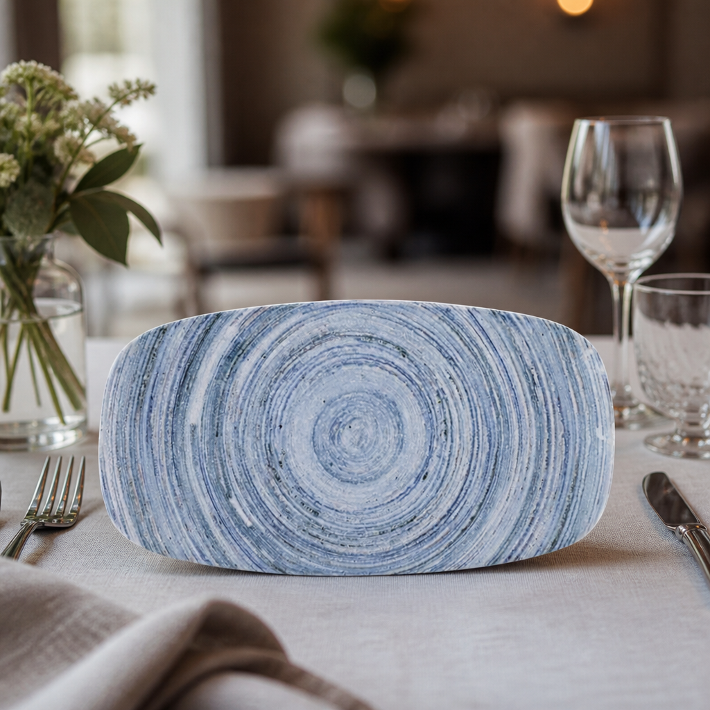 Commercial Oblong Plates 350 x 187mm - 6 Pack