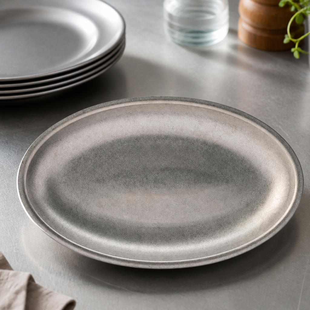 Commercial Oval Platters Stainless Steel 300x180mm 6 Pack