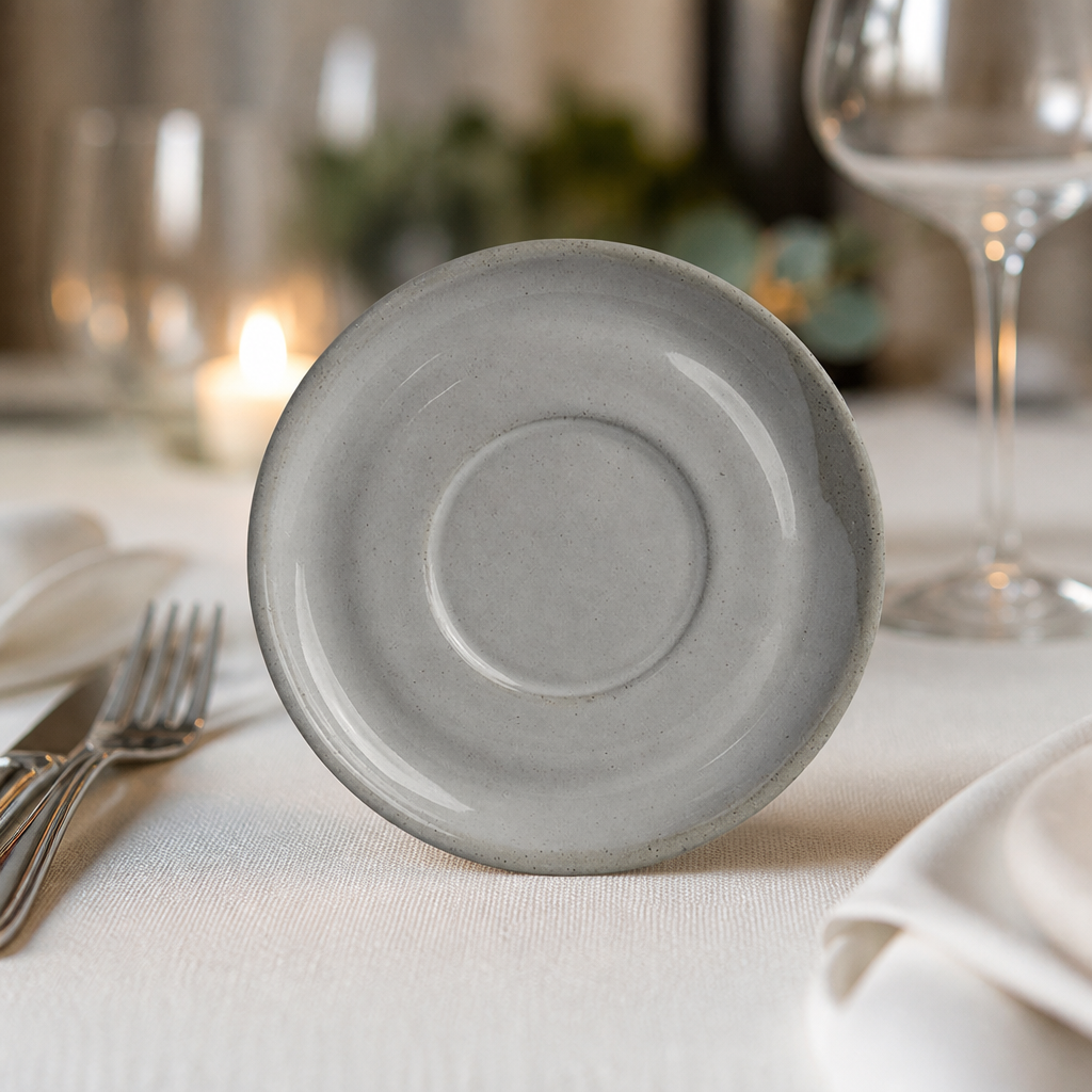 Commercial Saucers 120mm Vitrified Stoneware 24 Pack