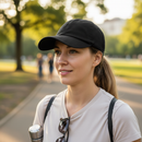 Premium 100% Cotton Twill Baseball Cap - 5 Panel Design with Adjustable Size and Ventilation