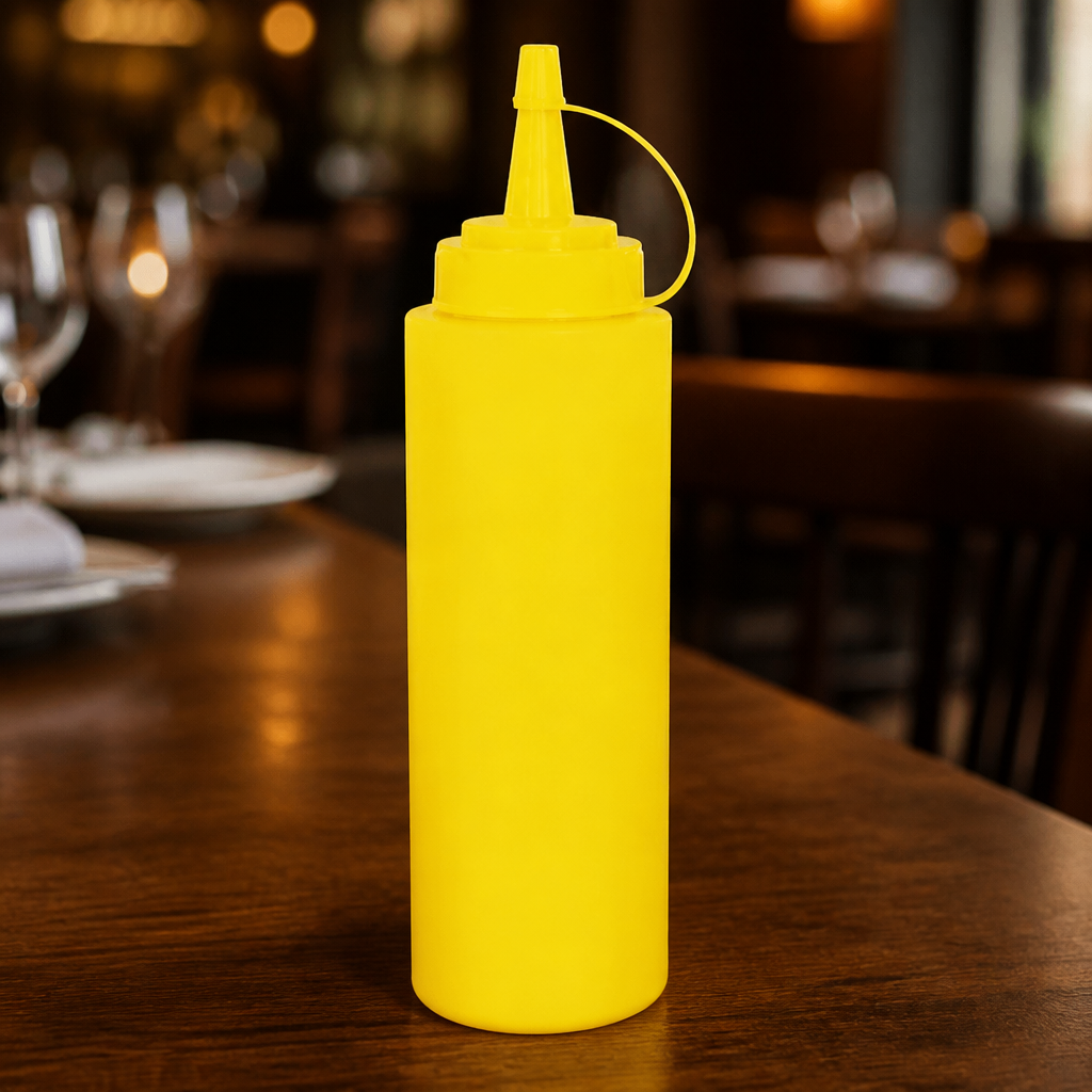 35oz Commercial Yellow Squeeze Sauce Bottle for easy dispensing