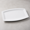 Commercial Rectangular White Serving Plates 320mm 6 Pack