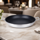 Commercial Non-Stick Teflon Paella Pan 45cm 8Ltr Capacity