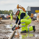 Premium Waterproof High Visibility Overtrousers with Adjustable Waist and Stain Resistant Finish