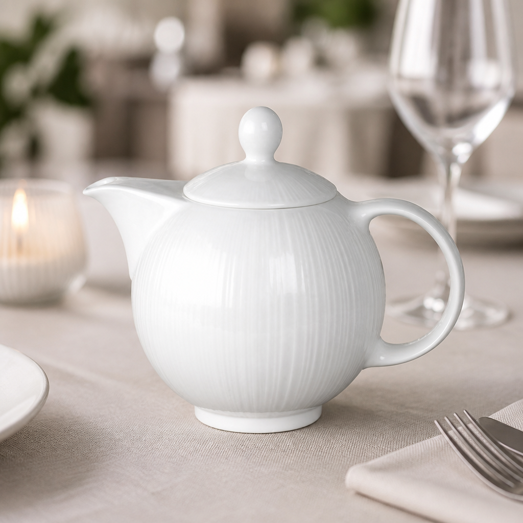 340ml Commercial Teapot with Small Lids - 6 Pack
