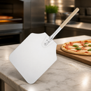 Commercial Aluminium Pizza Peel with Wood Handle 31x36cm