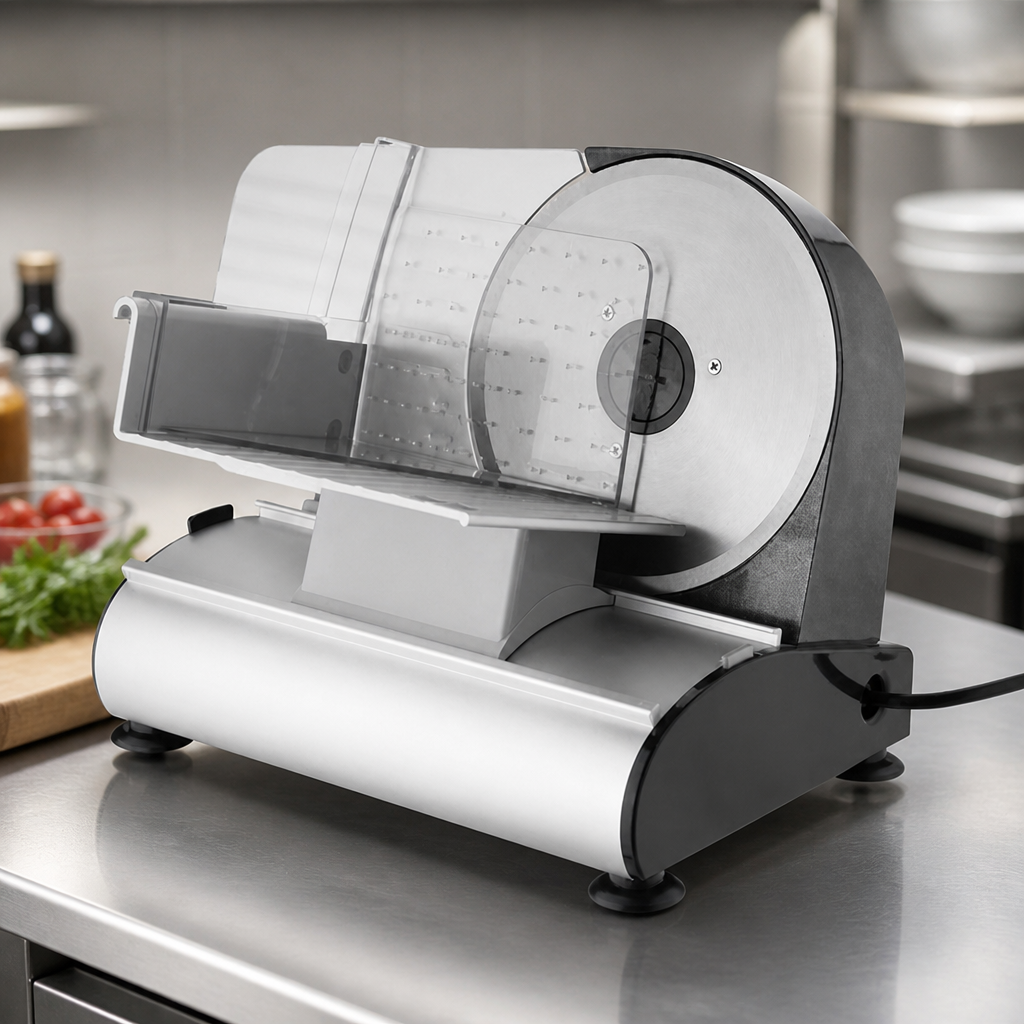 Commercial Meat Slicer 190mm Electric Light Duty Red
