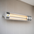 2kW Wall Mounted Commercial Patio Heater Rated Silver