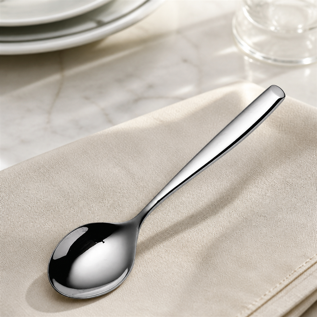 Commercial Soup Spoons 12 Pack Durable Cutlery for Restaurants