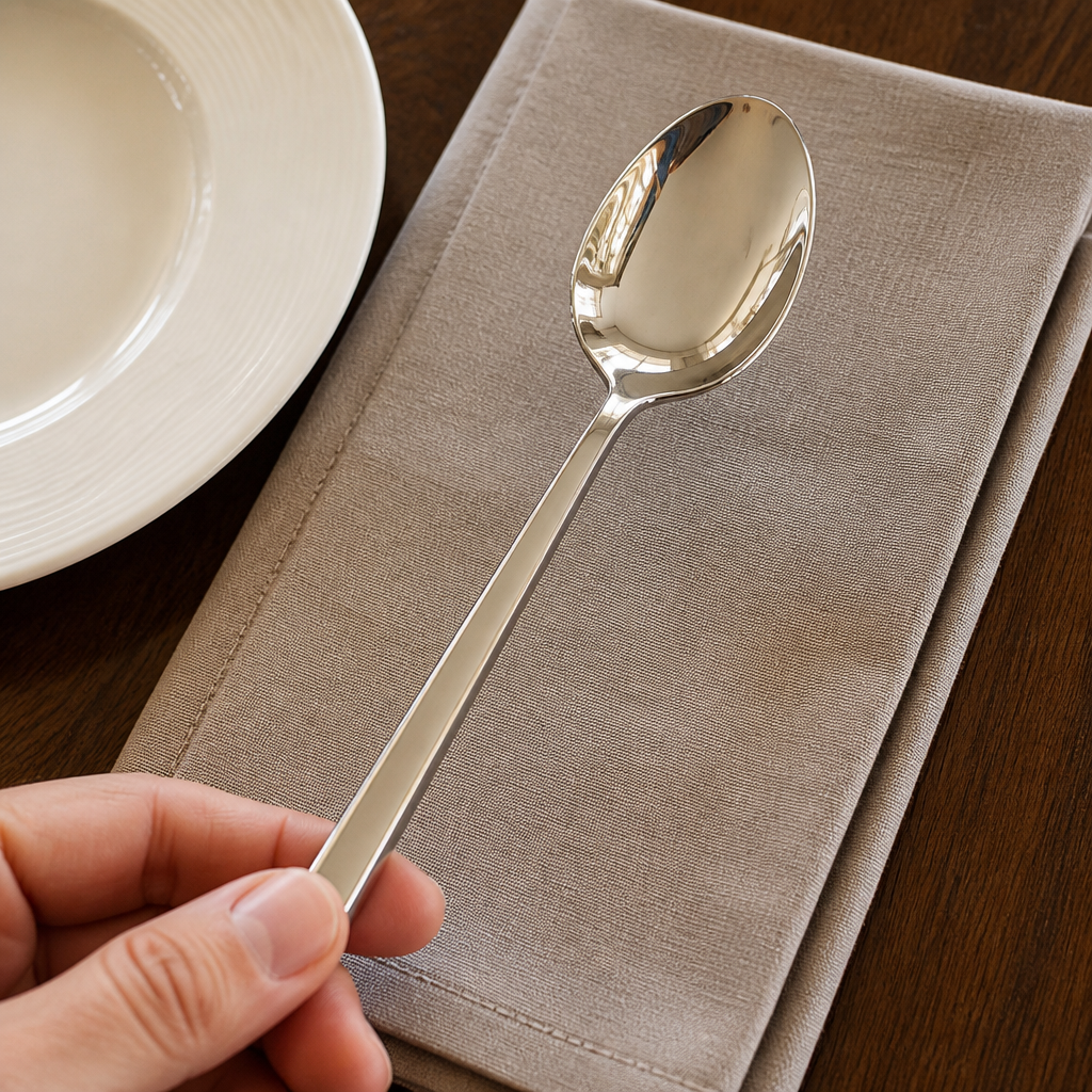 Commercial Stainless Steel Dessert Spoon 12 Pack 176mm