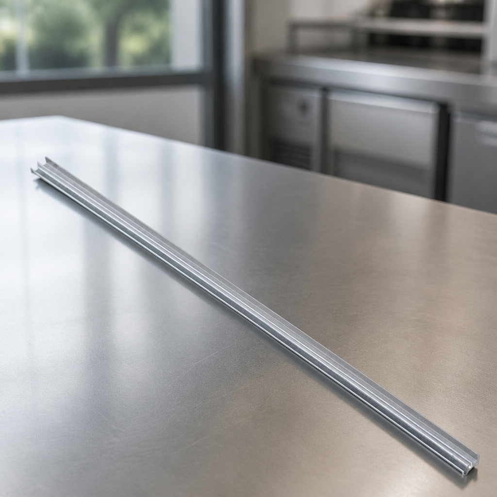 Commercial Stainless Steel Door Track for Pie Cabinets 712mm