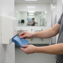 Premium Standard 1Ply Recycled C-Fold Hand Towel - Blue, 217MM x 248MM, Case of 2880, Strong and Embossed