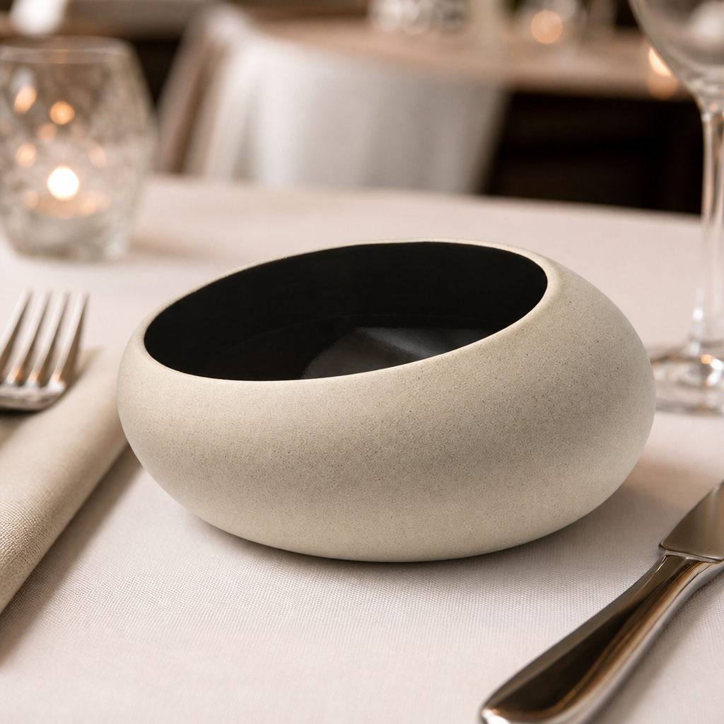 Pack of 6 Commercial Stoneware Bowls 150mm 500ml