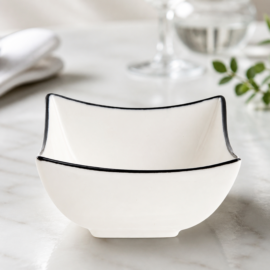 Commercial Appetizer Deep Square Bowls 90mm 24 Pack
