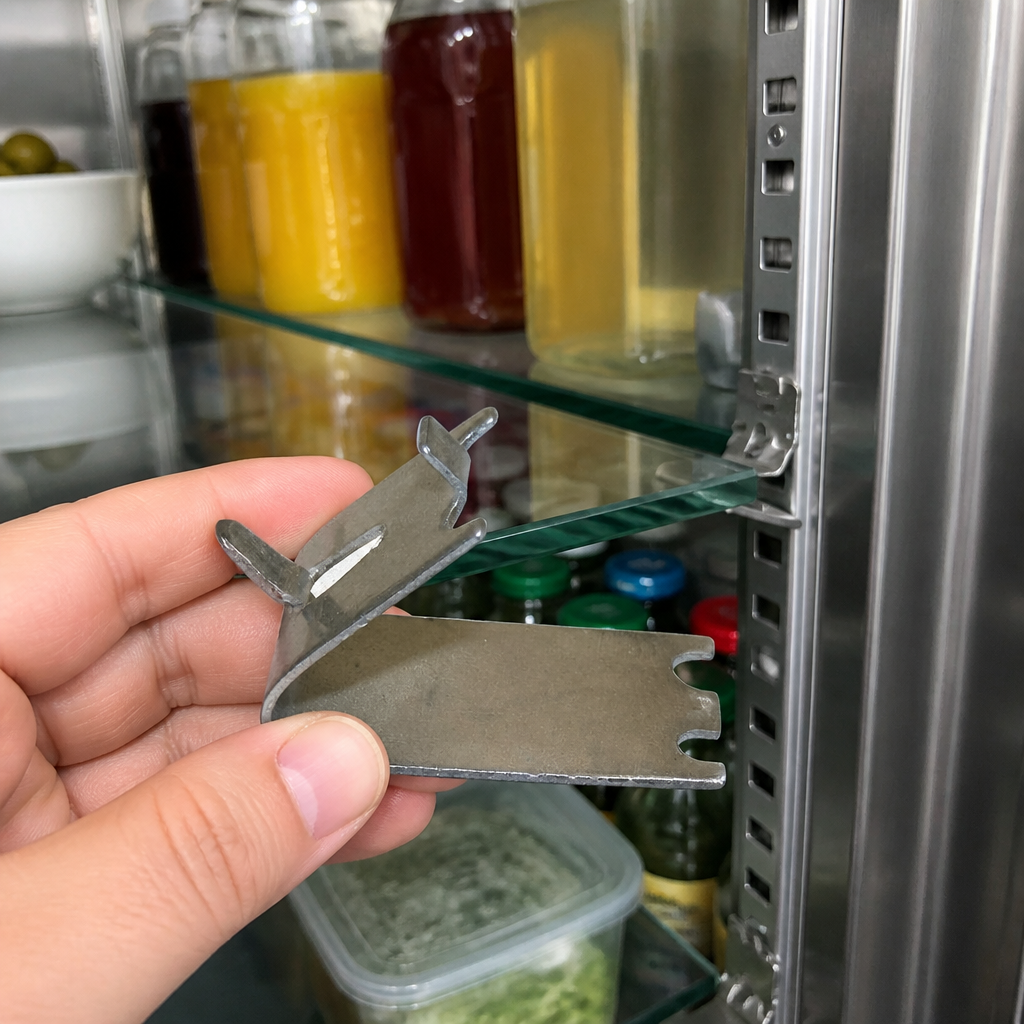 Commercial shelf clips for upright fridge - 4 pack