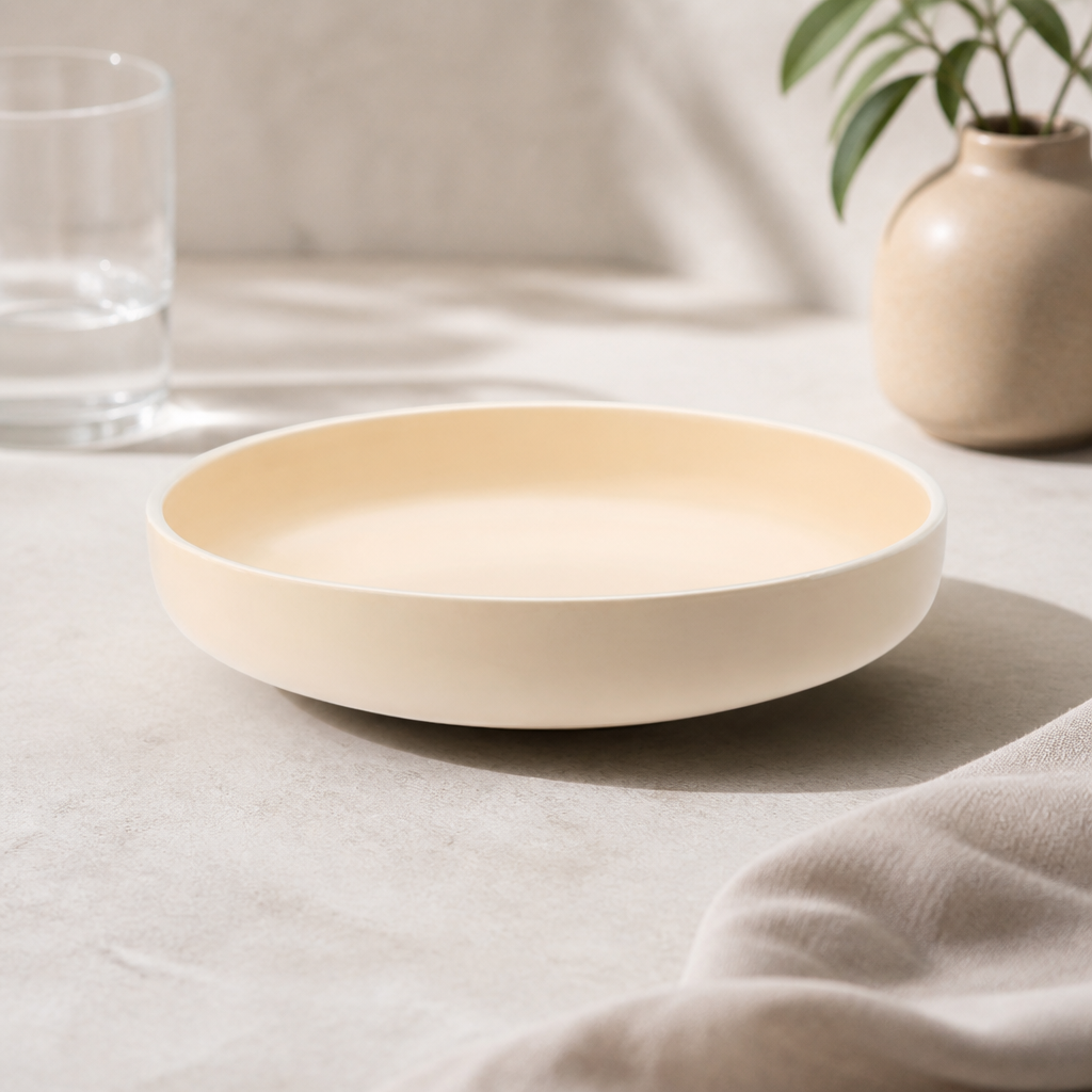 Commercial Vitrified Porcelain Bowls 240mm Vanilla 6 Pack