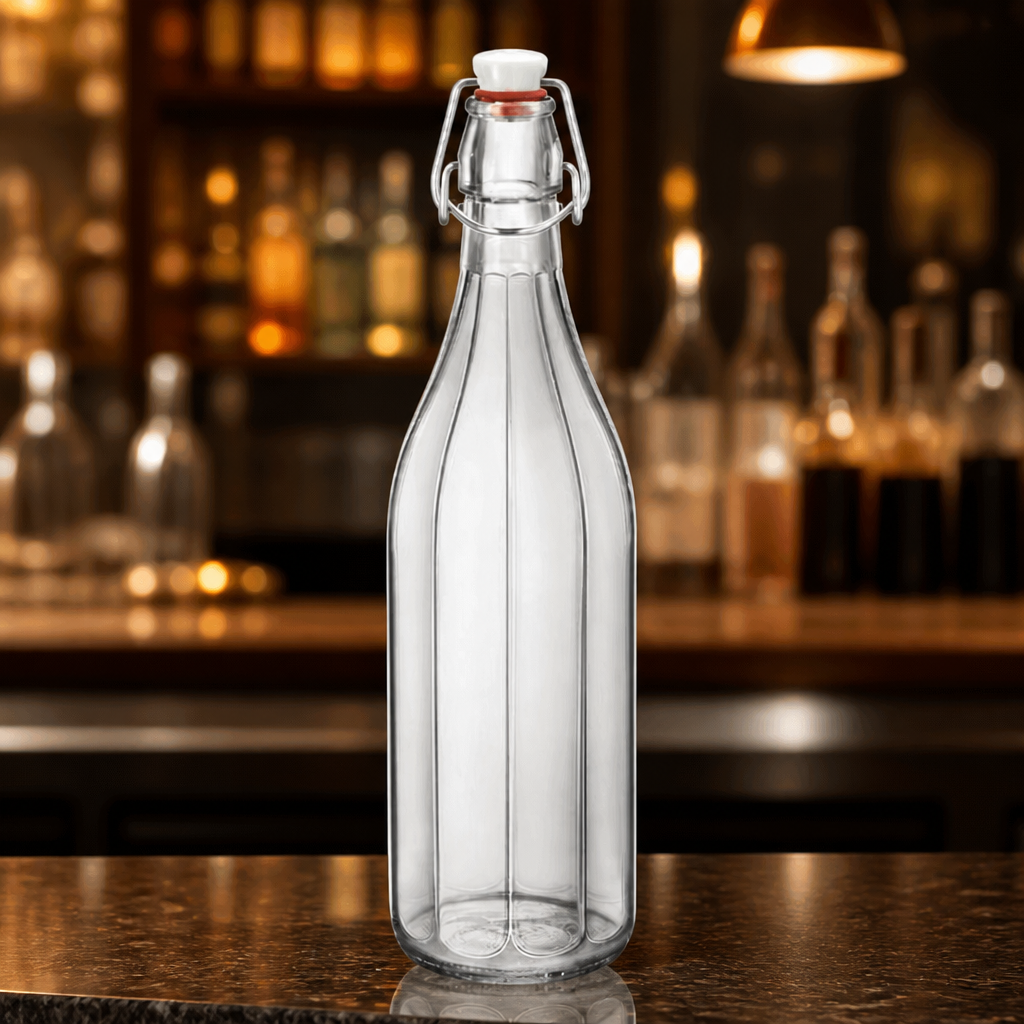 Commercial Glass Swing Top Bottle 1L Capacity