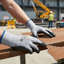 Premium Cut-Resistant Glove with Nitrile Sandy Palm Coating and Steel Core for Maximum Grip and Comfort