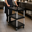 Commercial Utility Cart 90.7kg Capacity Durable Polypropylene