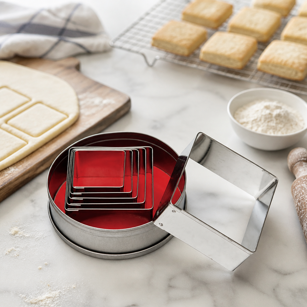 Commercial Pastry Cutter Set 6 Pack 36-70mm Cookie Cutters
