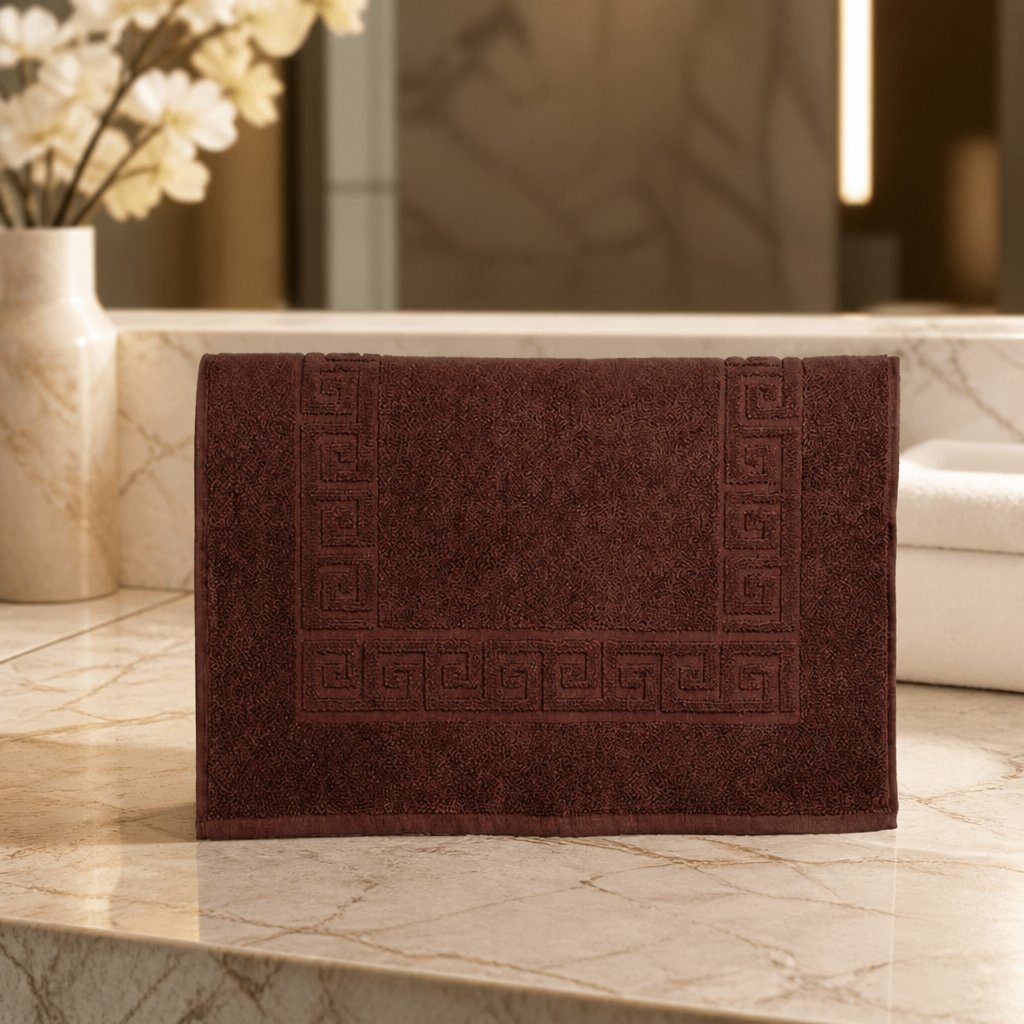 Commercial Non-Slip Bath Mat 500x800mm in Chocolate