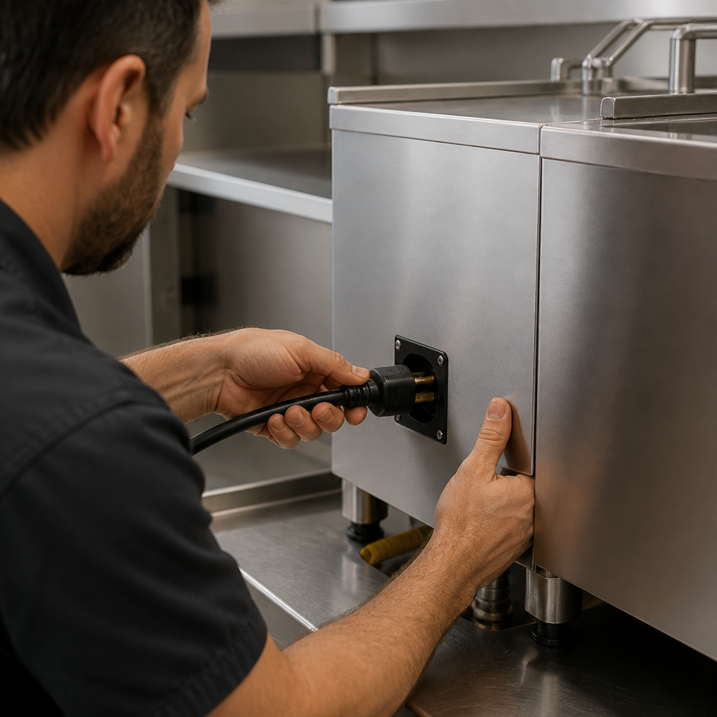 Commercial Triple Tank Freestanding Fryer Installation Service