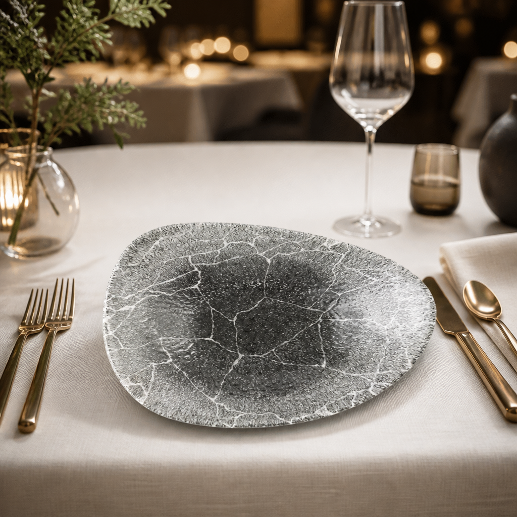 Commercial Kintsugi Triangle Bowls 235mm 12 Pack