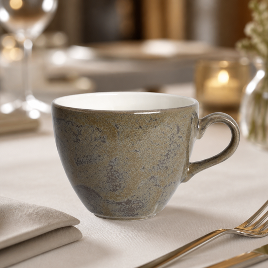 Commercial Granite Cups 350ml - 12 Pack Vitrified China