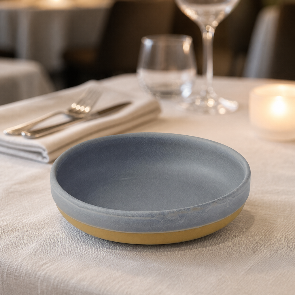 600ml Commercial Walled Bowls Vitrified Stoneware 6 Pack
