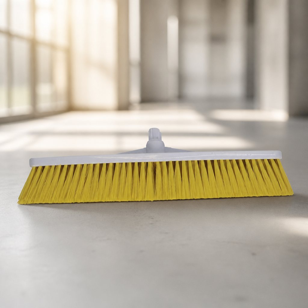 Commercial Hygiene Broom Head Soft Bristle 305mm Yellow