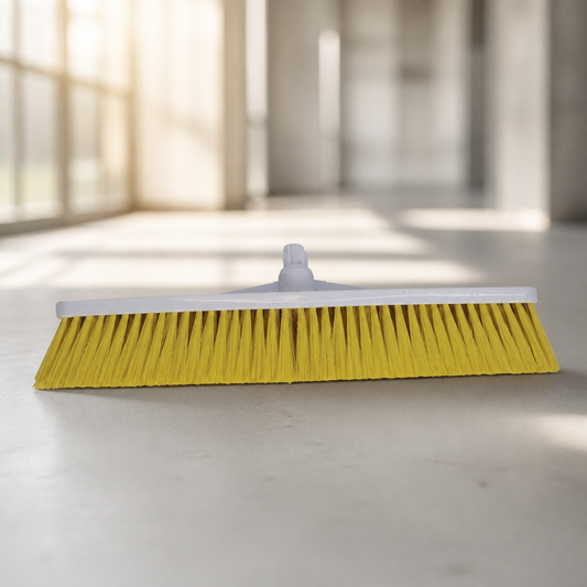Commercial Hygiene Broom Head Soft Bristle 305mm Yellow