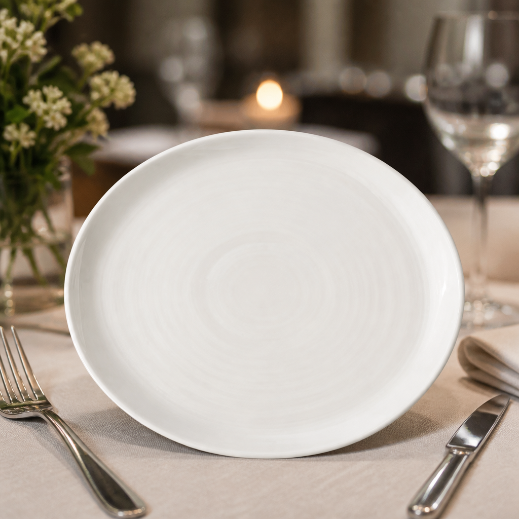 Commercial Natural Plates 220mm, microwave and dishwasher safe