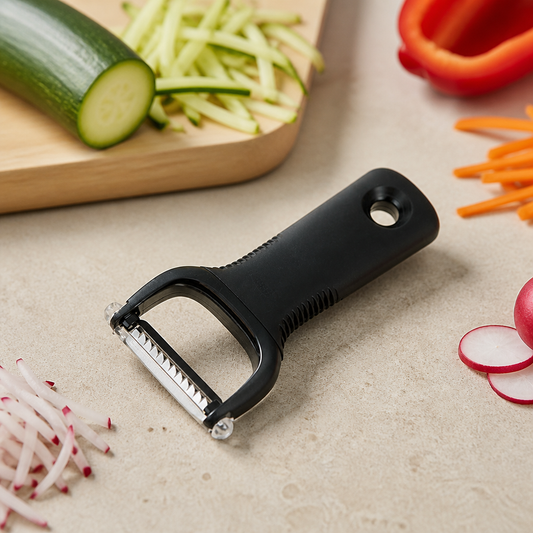Commercial Julienne Peeler with Stainless Steel Blade and Cover