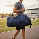 Premium Jumbo Sports Holdall with Padded Grip and Wet Pocket - 75x35CM, 74L Capacity